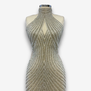 Luxury Unstitched Beige  Dress