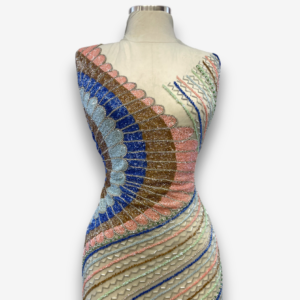 Luxury Unstitched Multicolor Dress